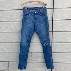 Old Navy Curvy Straight Leg Mid Rise Jeans